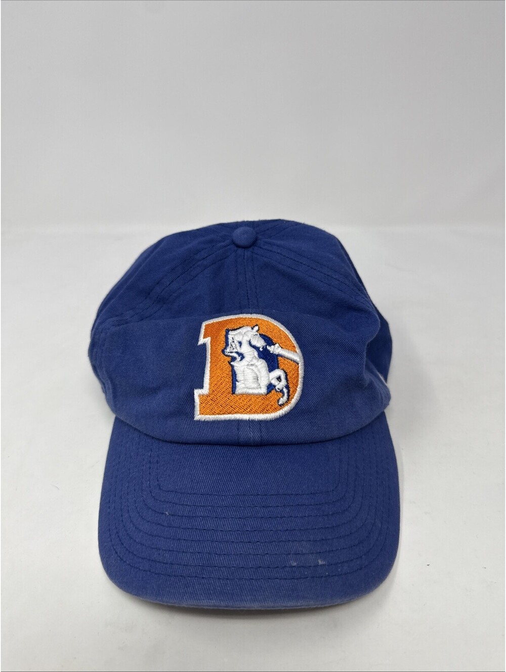 Denver Broncos NFL New Era Adjustable Baseball Hat Cap Blue Buckle